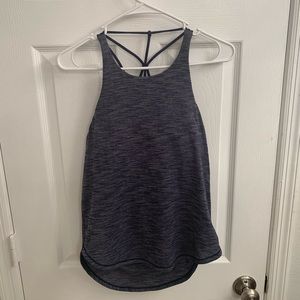 Lululemon open back tank w/bra